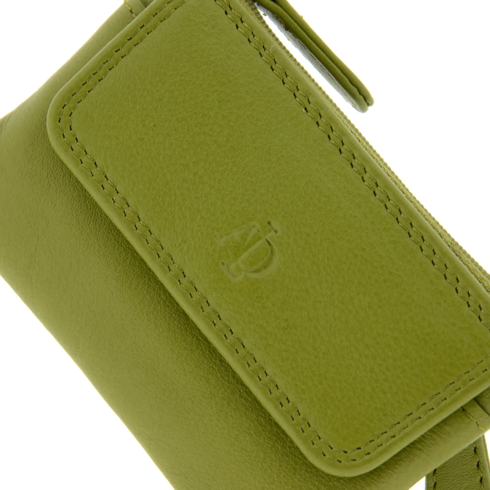 Monedero de piel con solapa