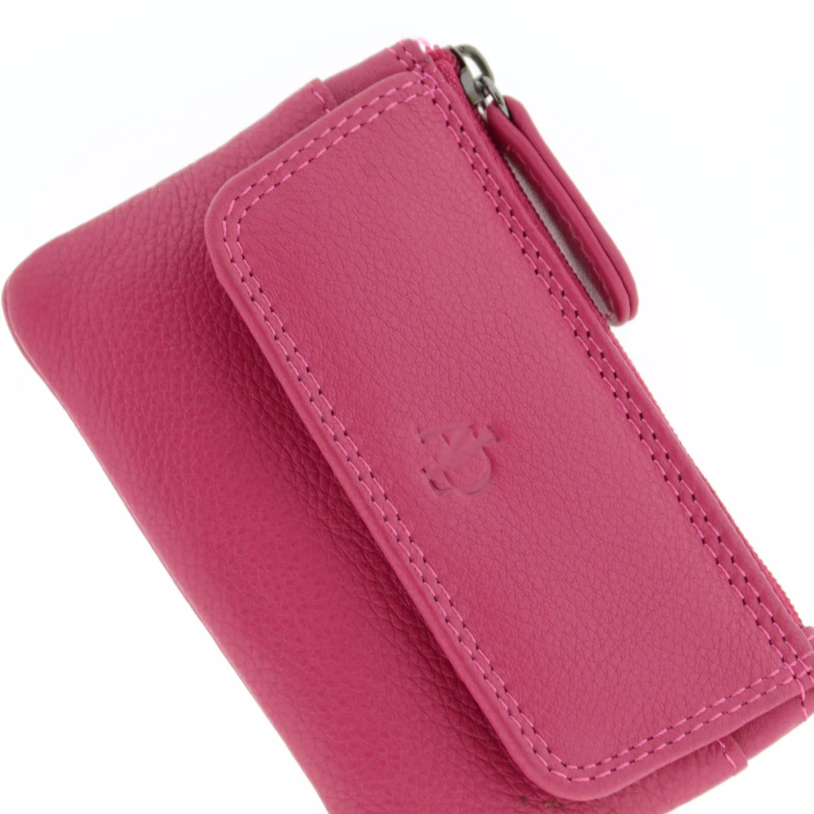 Monedero de piel con solapa