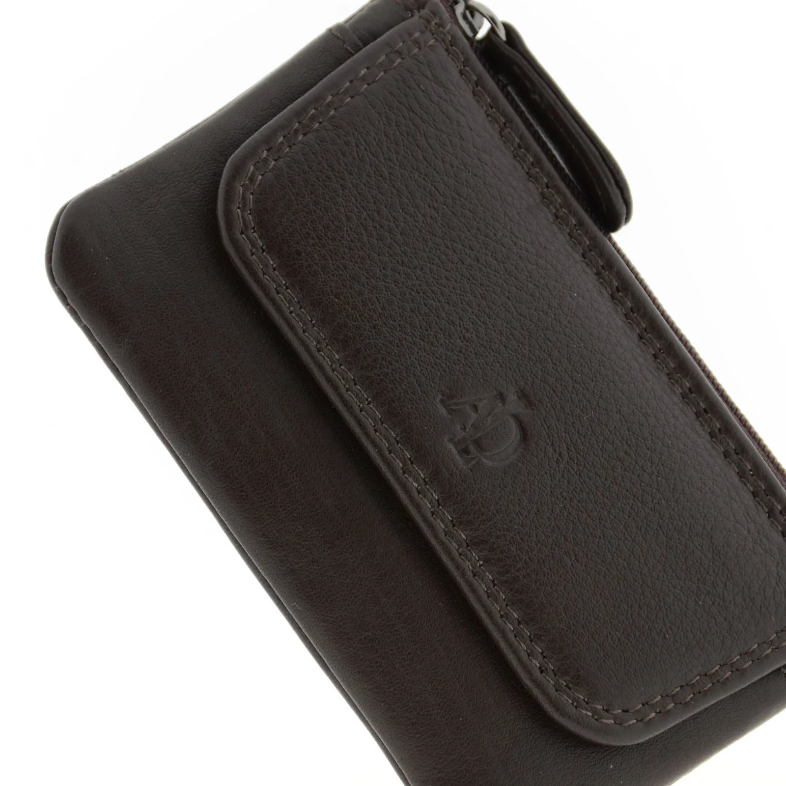 Monedero de piel con solapa