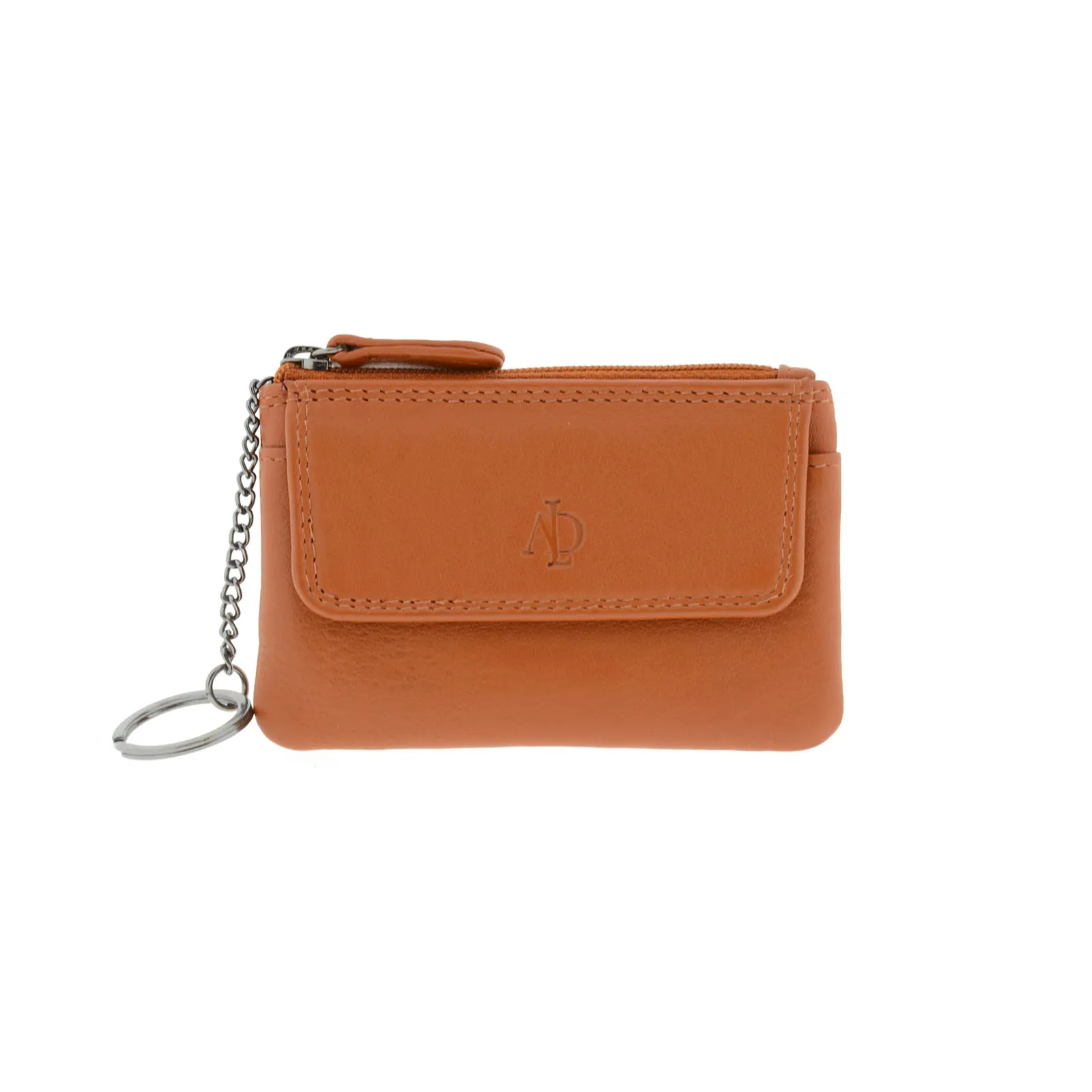 Monedero de piel con solapa