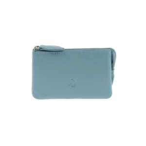 8051-16 Monedero de piel con tres compartimentos