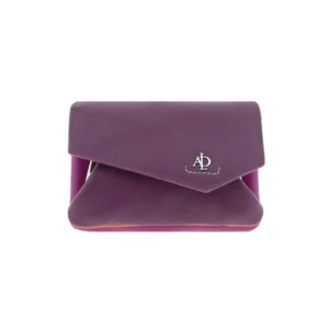 Monedero tarjetero en piel multicolor con solapa
