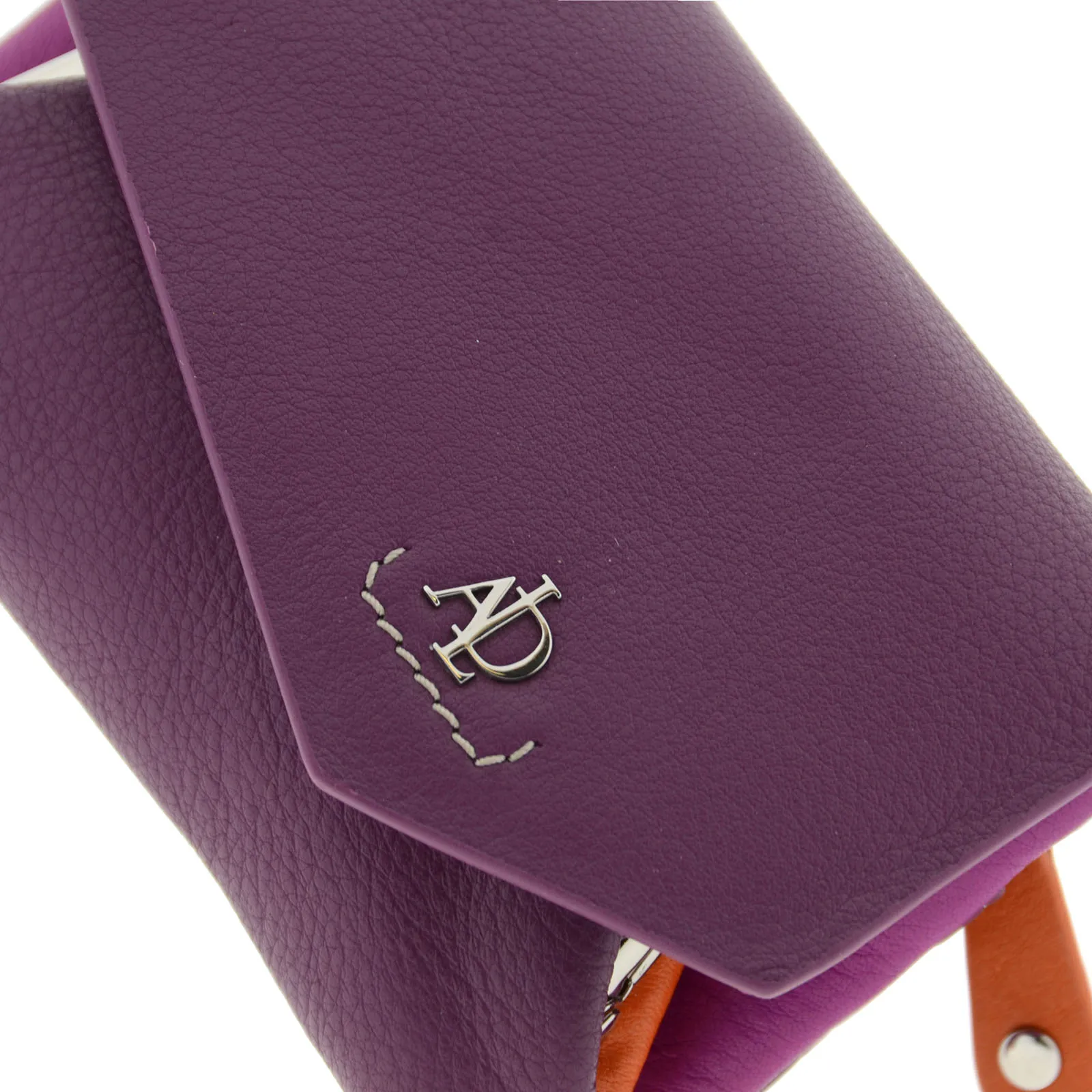 8074-18-C6 Monedero tarjetero en piel multicolor con solapa