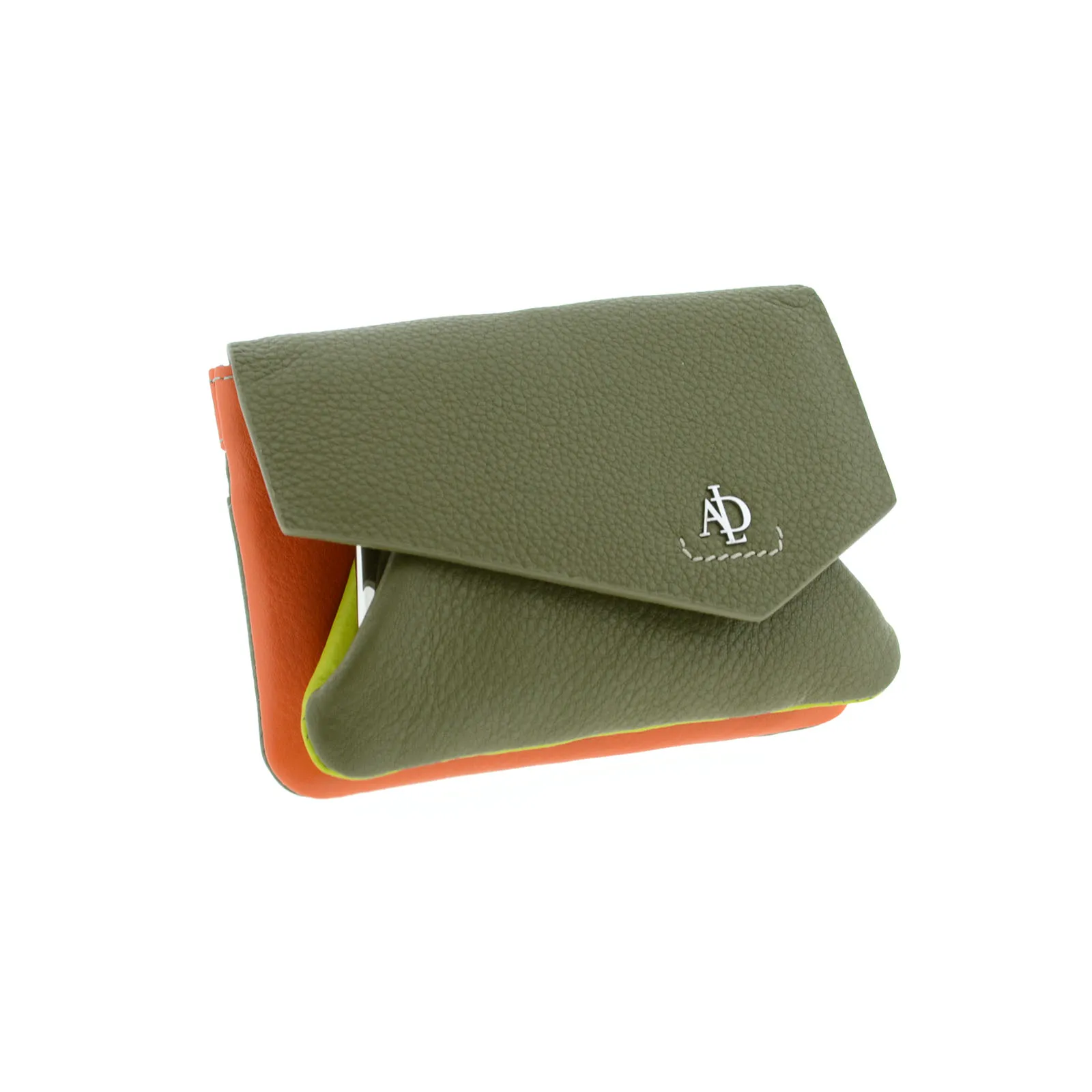 8074-23-C_2 Monedero tarjetero en piel multicolor con solapa