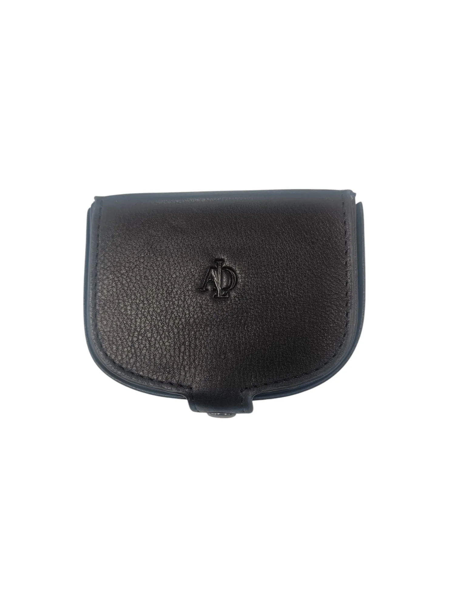 Monedero tacon negro con lengüeta