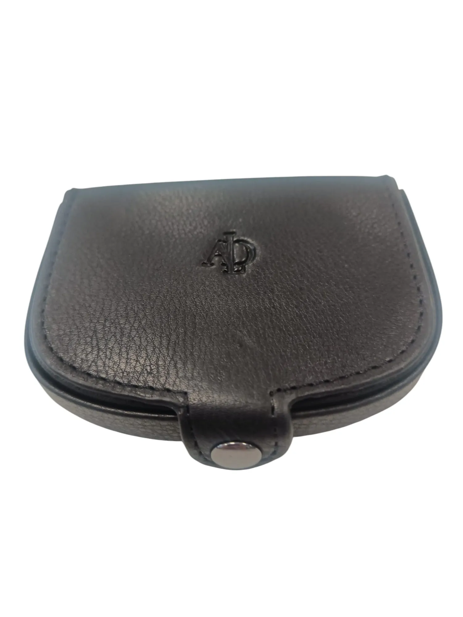 Monedero tacon negro con lengüeta