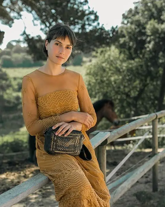 Bandolera de piel negra Lovington BIBA