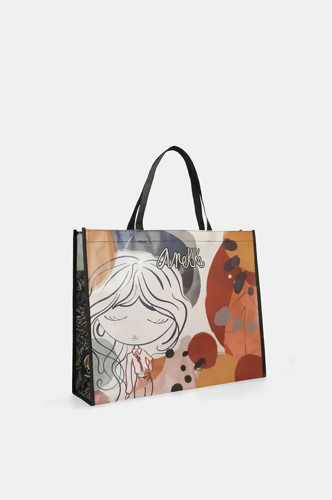 Bolsa Shopper multicolor Anekke Colección Alma SS25 de lado