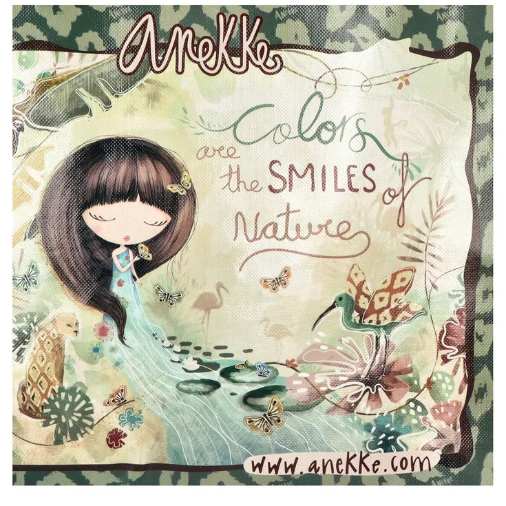 Bolsa de compras multicolor Anekke