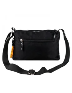 Bolso bandolera doble negra Lois Ellen