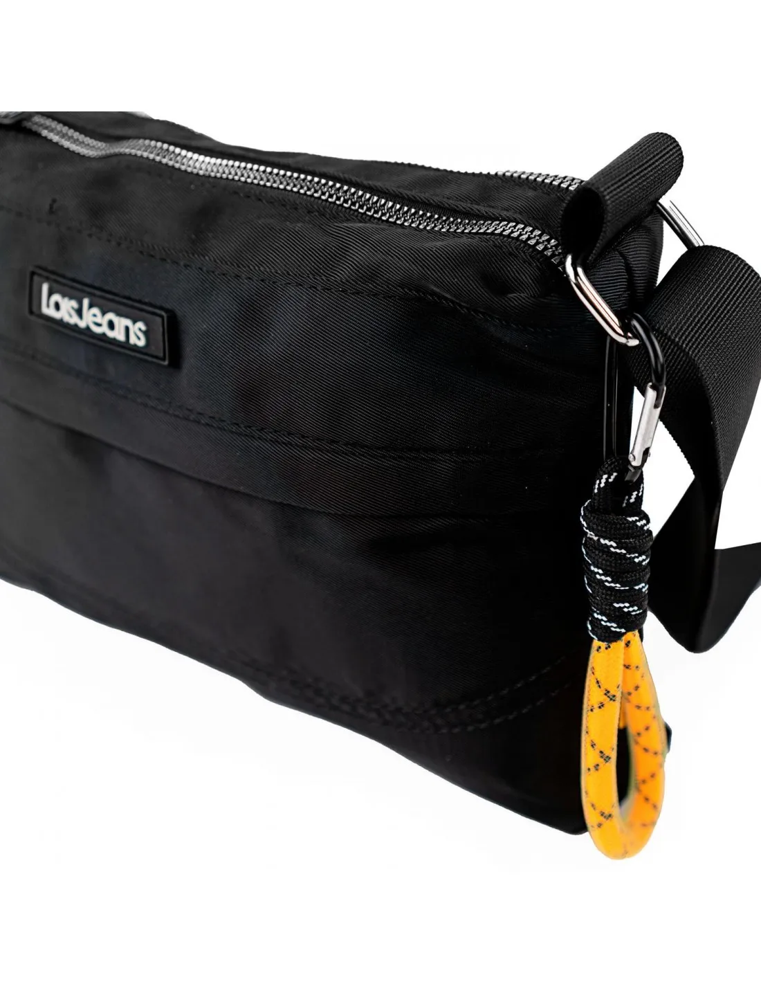 Bolso bandolera doble negra Lois Ellen
