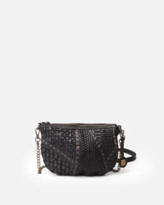 Bandolera de piel negro Carter BIBA