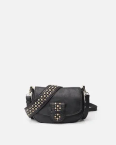 Bolso de hombro piel negro solapa Cody BIBA