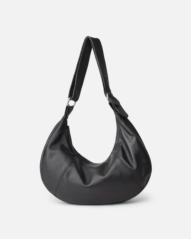 Bandolera de piel negra BIBA Denison