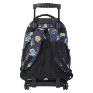 Mochila escolar con ruedas planetas y aliens