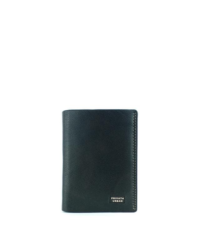 Billetero hombre en piel Privata Urban negro