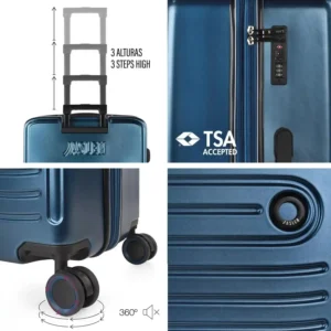 Maleta Grande Rígida Expandible Padua 99L+ 23 L azul