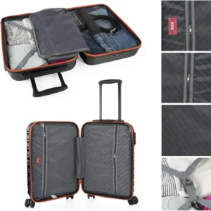 Maleta de Cabina Rígida Oporto 36L negro