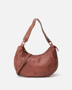 POR11L_01_8 Bolso de hombro ovalado piel cuero Portland BIBA