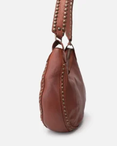 POR11L_05_8 Bolso de hombro ovalado piel cuero Portland BIBA