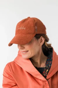 Gorra de pana naranja Anekke