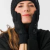 Guantes negros Anekke con detalles metálicos - Thumbnail Image 3