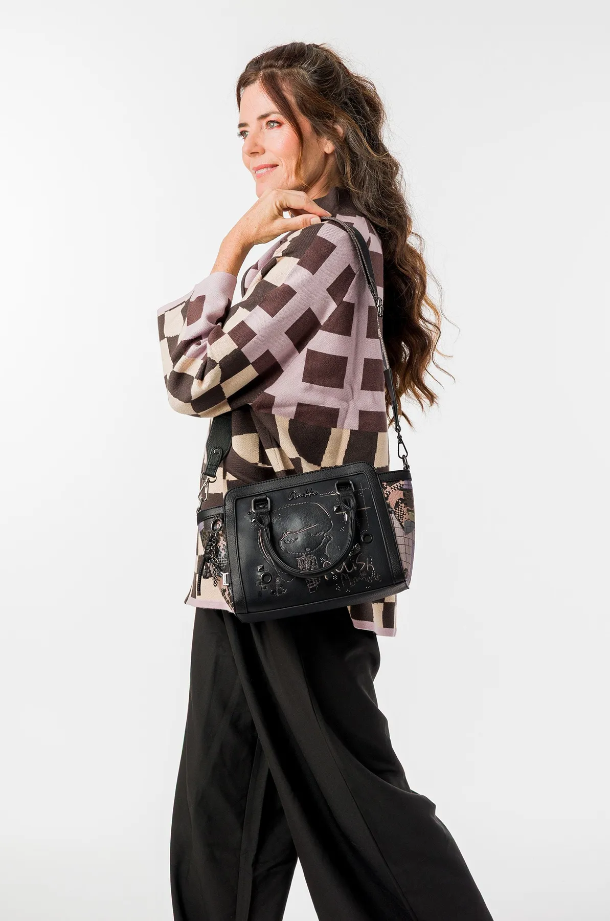 Bolso bowling Anekke Iron con bandolera