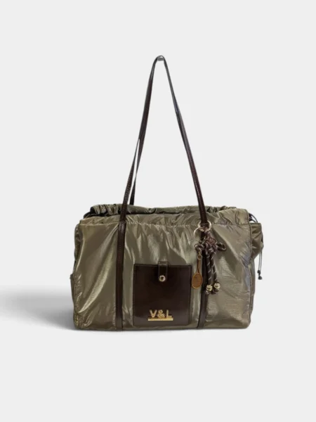 Bolso de hombro metalizado Cedro Victorio & Lucchino