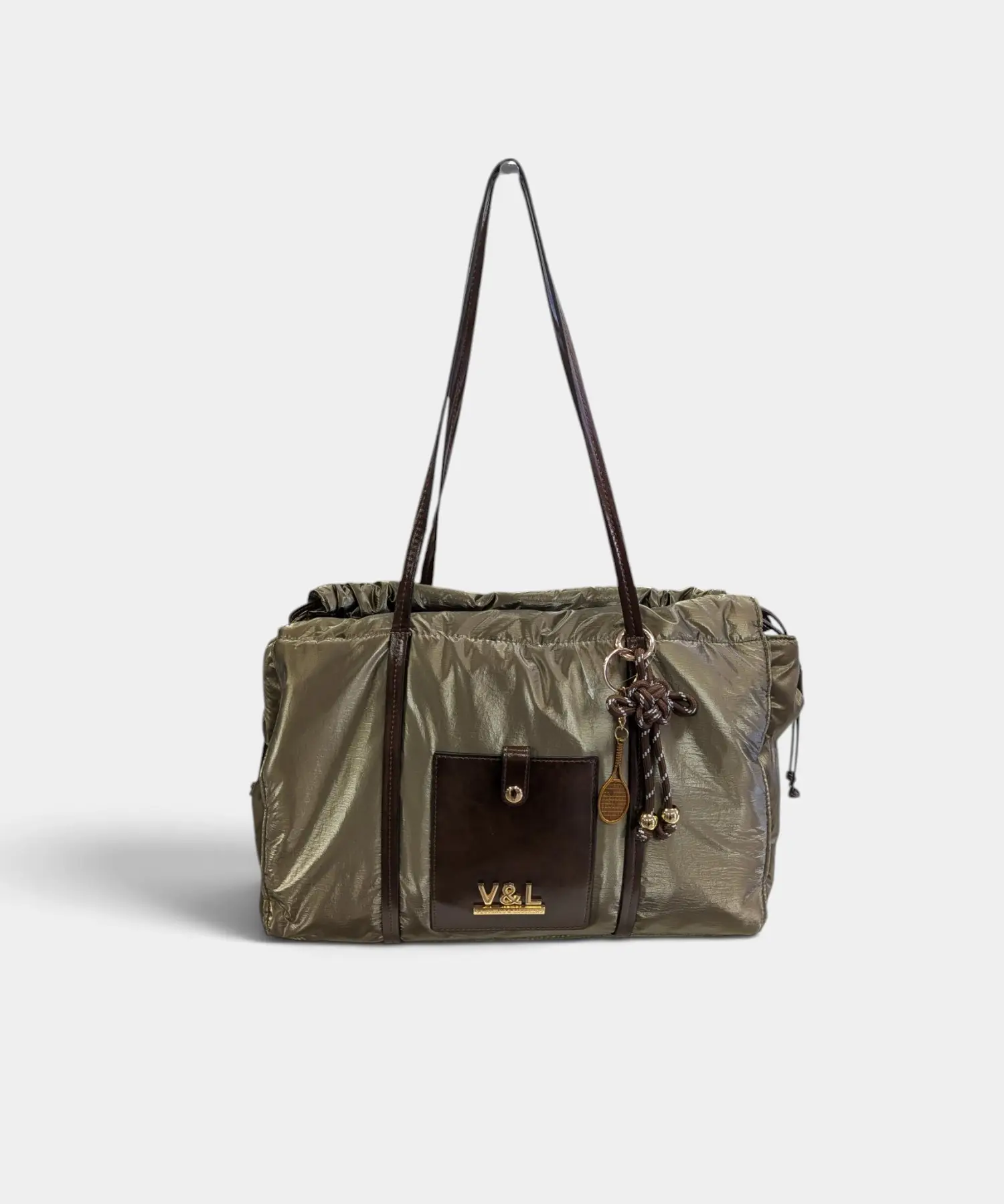 Bolso de hombro metalizado Cedro Victorio & Lucchino - Imagen 1