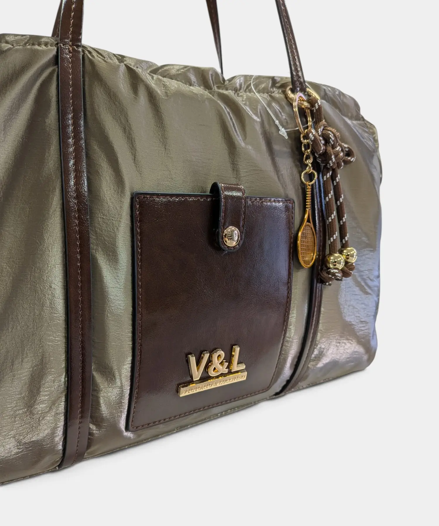 Bolso de hombro metalizado Cedro Victorio & Lucchino - Imagen 5