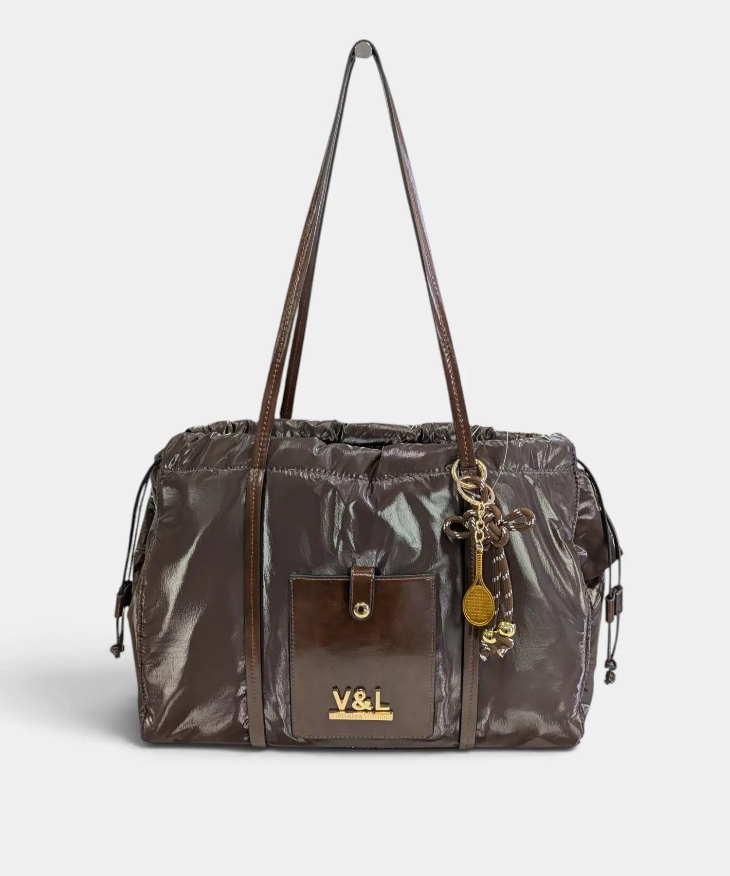 Bolso de hombro metalizado Cedro Victorio & Lucchino - Imagen 10
