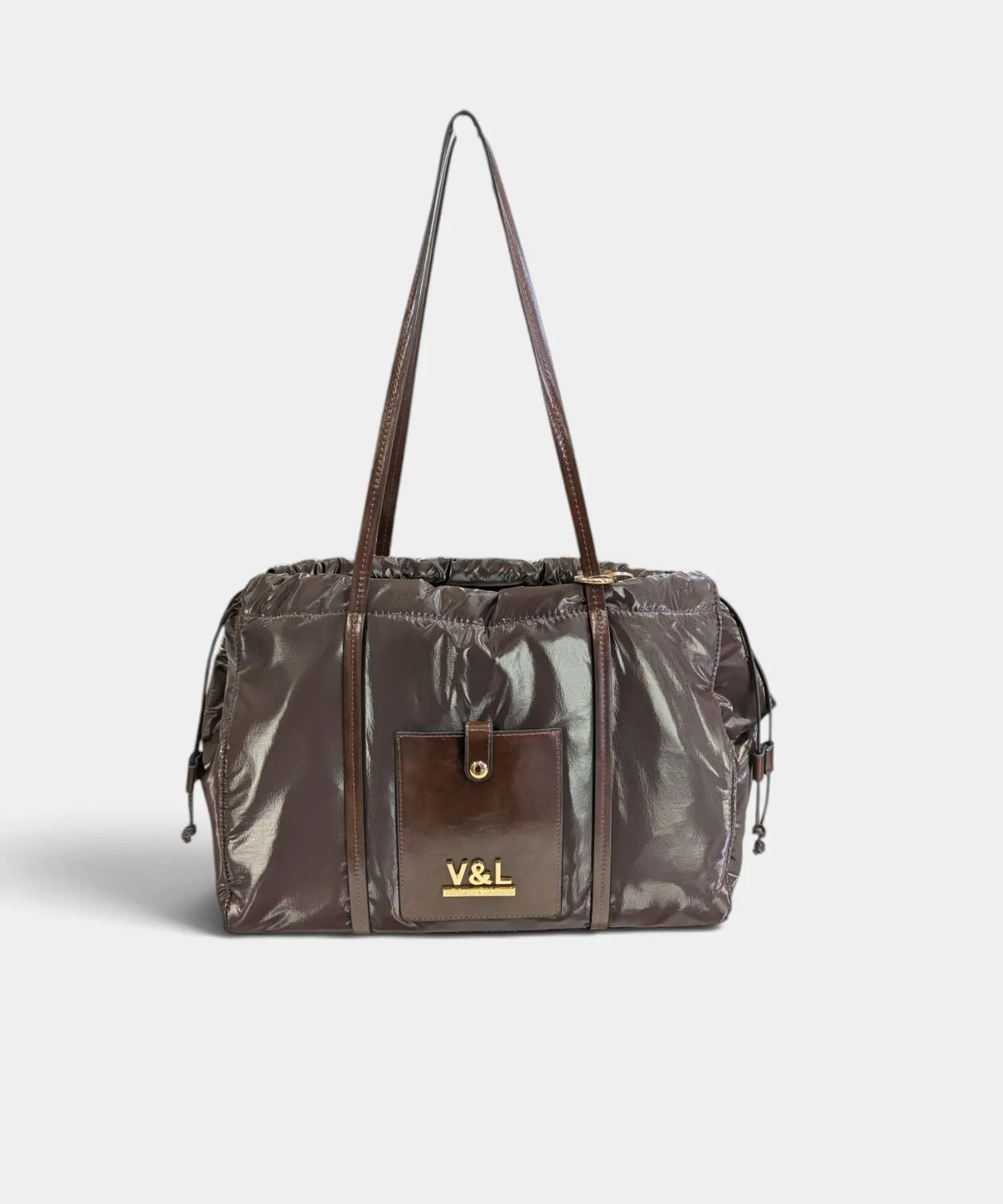 Bolso de hombro metalizado Cedro Victorio & Lucchino - Imagen 13