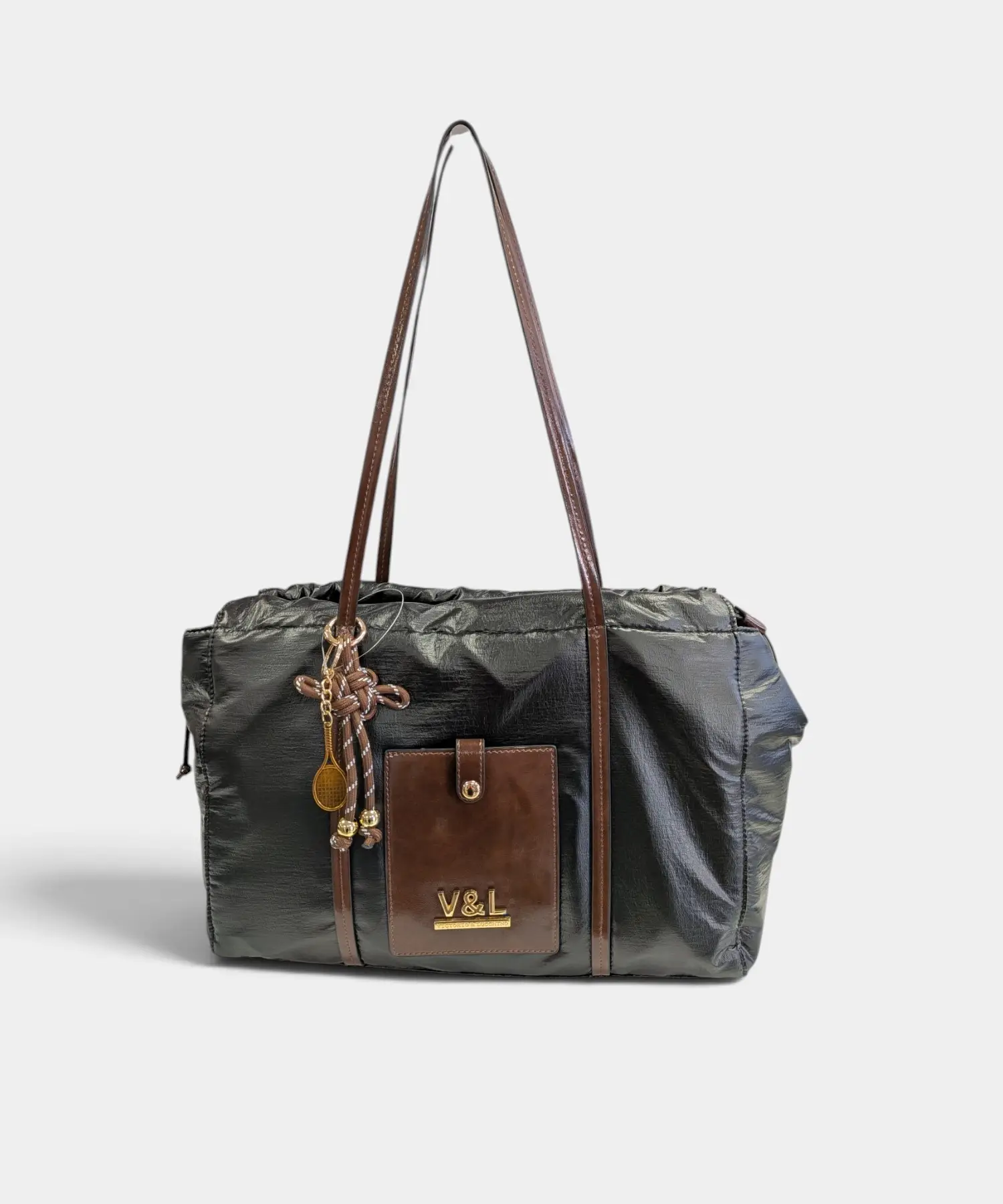 Bolso de hombro metalizado Cedro Victorio & Lucchino - Imagen 15