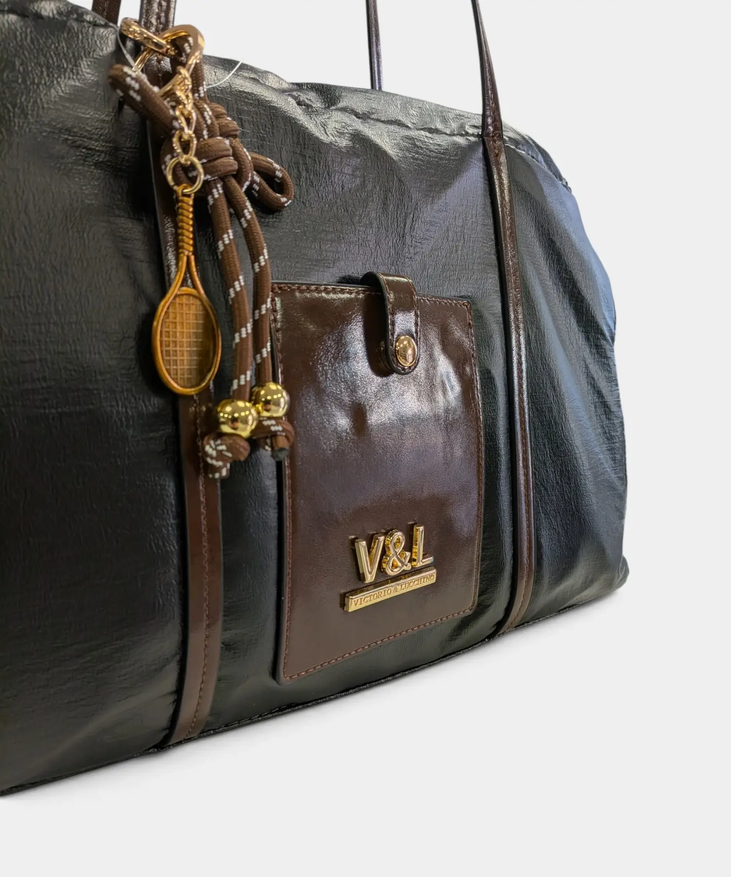 Bolso de hombro metalizado Cedro Victorio & Lucchino - Imagen 18