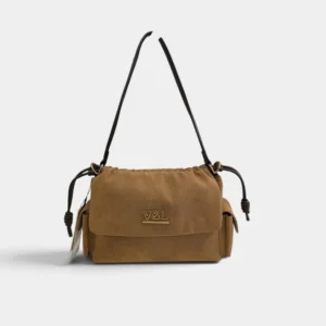 Bolso de mano con bandolera Nogal Victorio & Lucchino