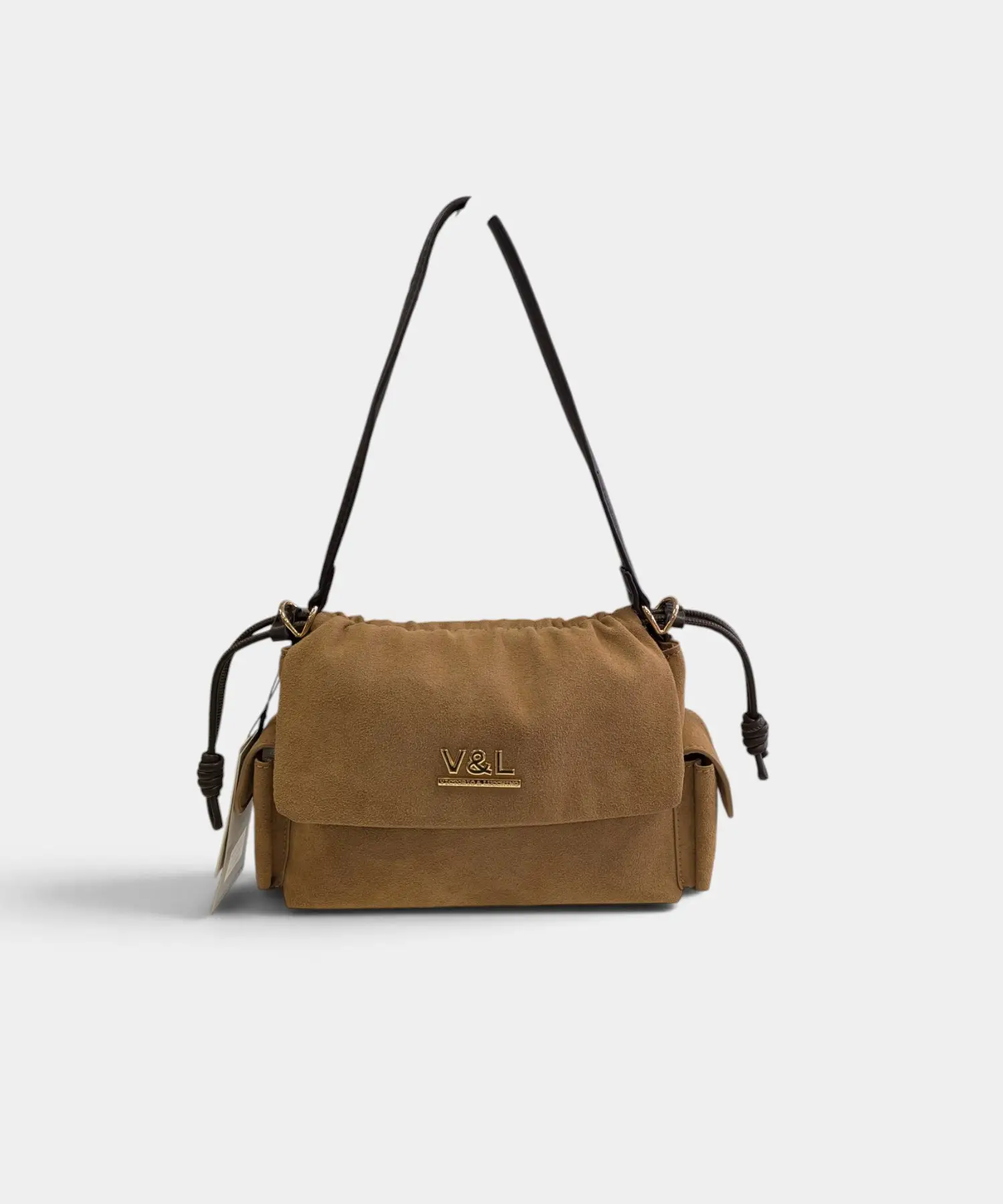 Bolso de mano con bandolera Nogal Victorio & Lucchino - Imagen 1