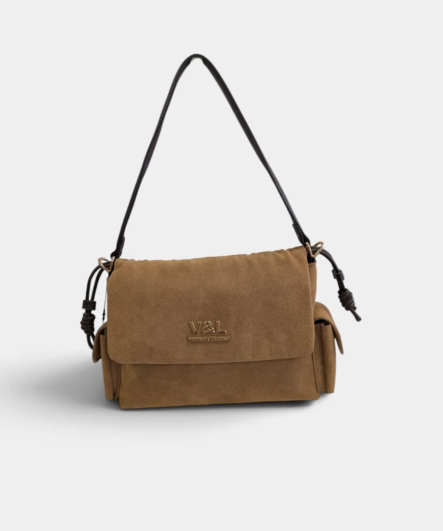 Bolso de mano con bandolera Nogal Victorio & Lucchino - Imagen 5