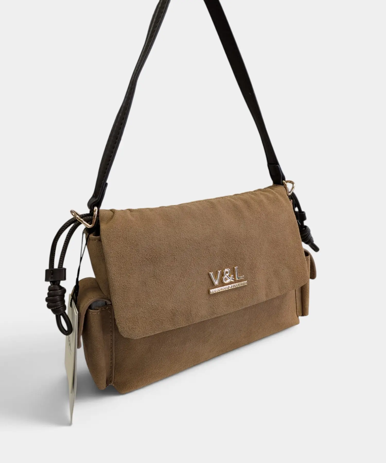 Bolso de mano con bandolera Nogal Victorio & Lucchino - Imagen 4