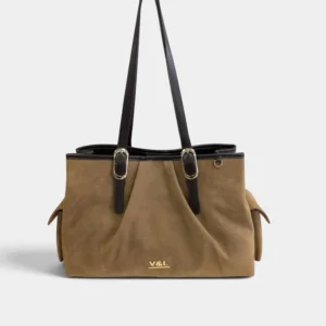 Bolso de hombro shopper Nogal Victorio & Lucchino