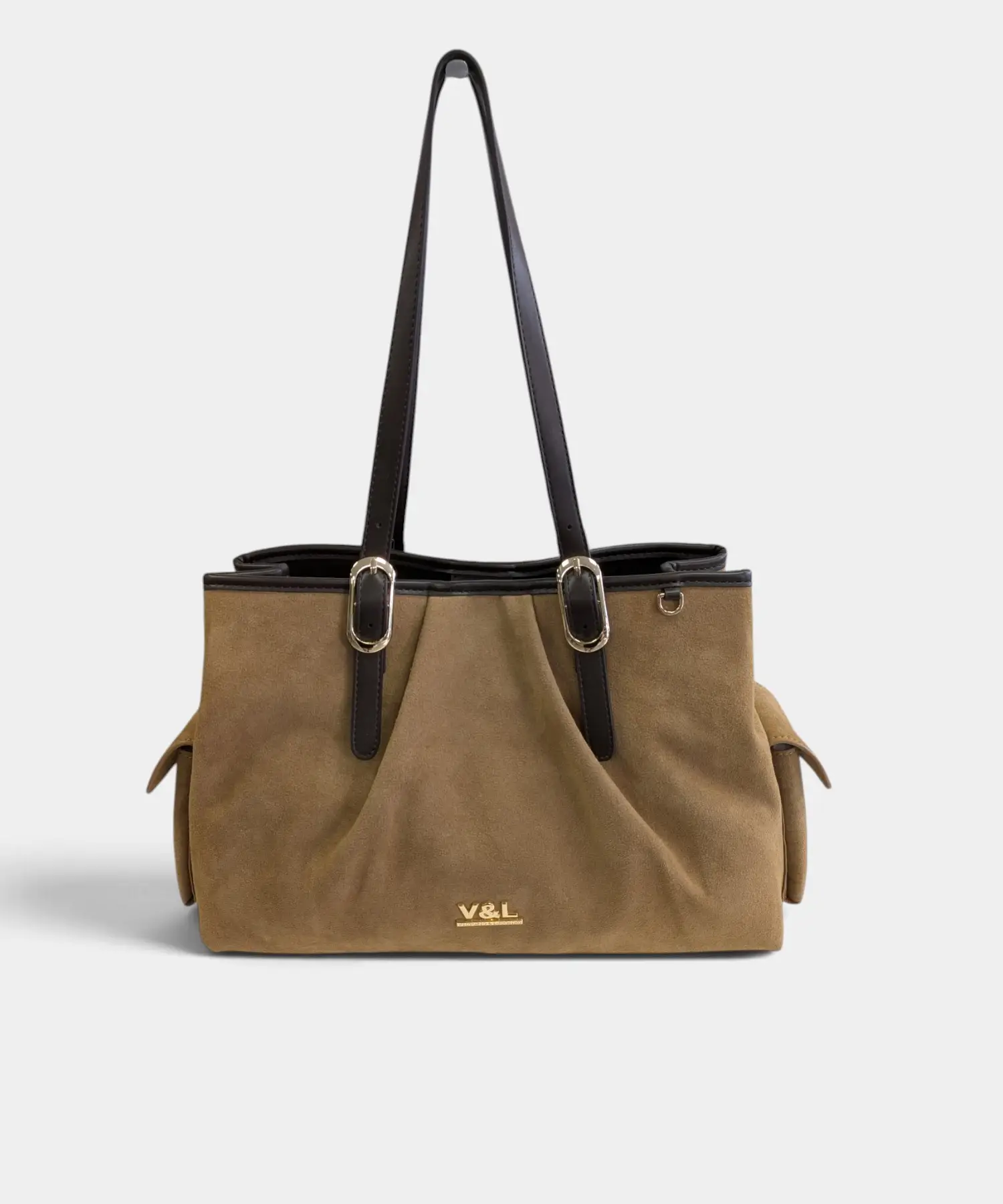Bolso de hombro shopper Nogal Victorio & Lucchino - Imagen 1