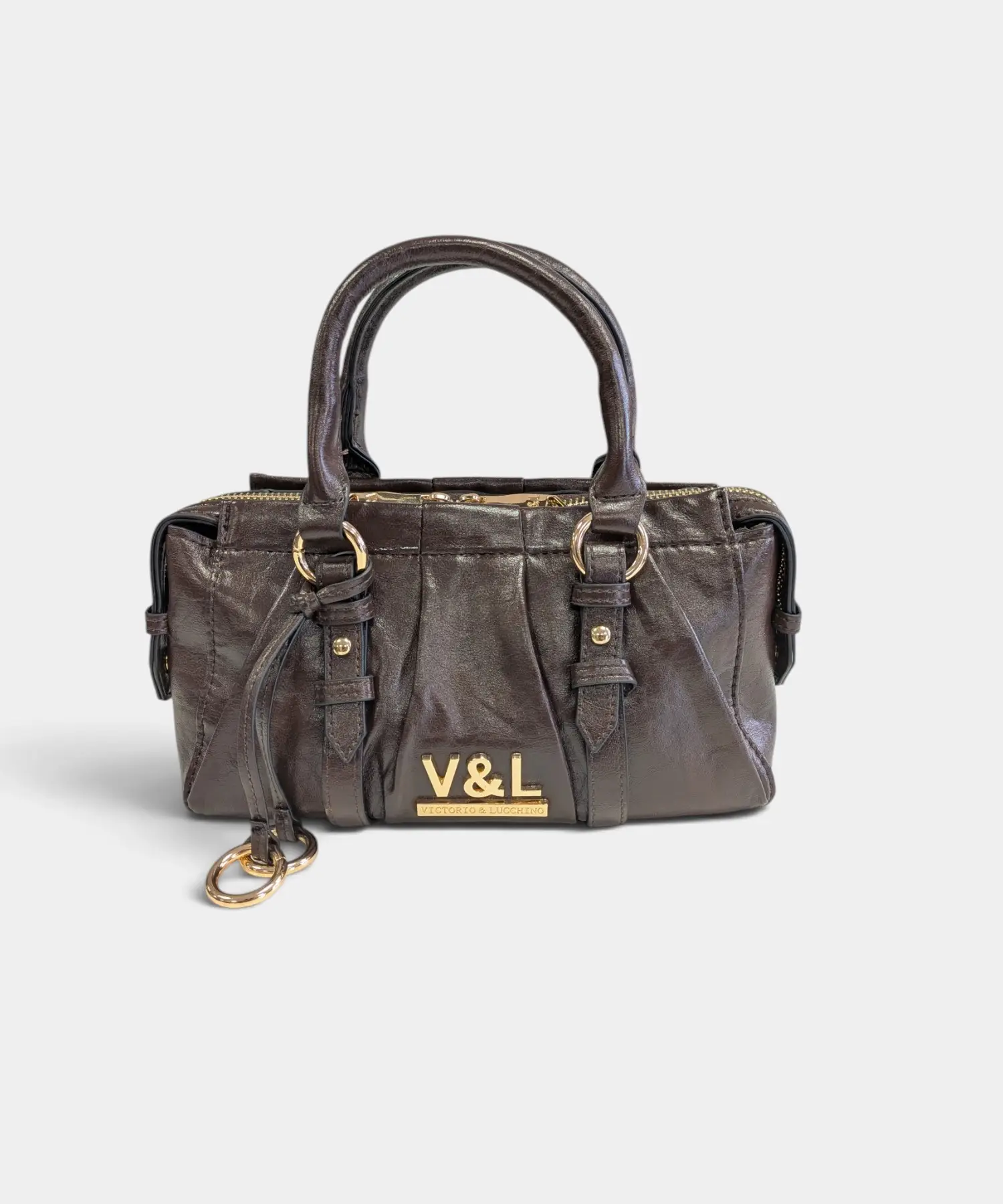 Mini bolso de mano con bandolera Olivo Victorio & Lucchino - Imagen 4