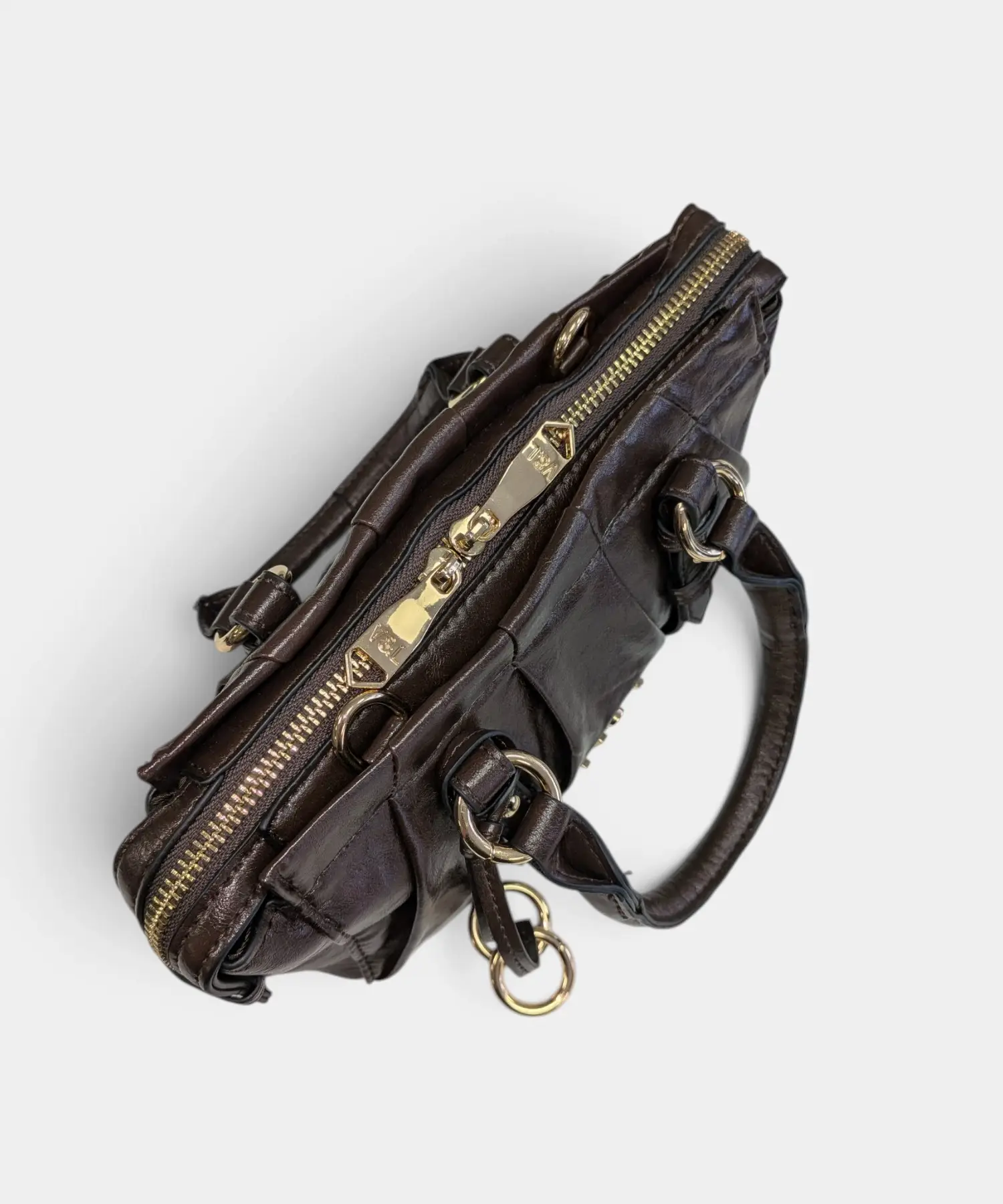 Mini bolso de mano con bandolera Olivo Victorio & Lucchino - Imagen 6