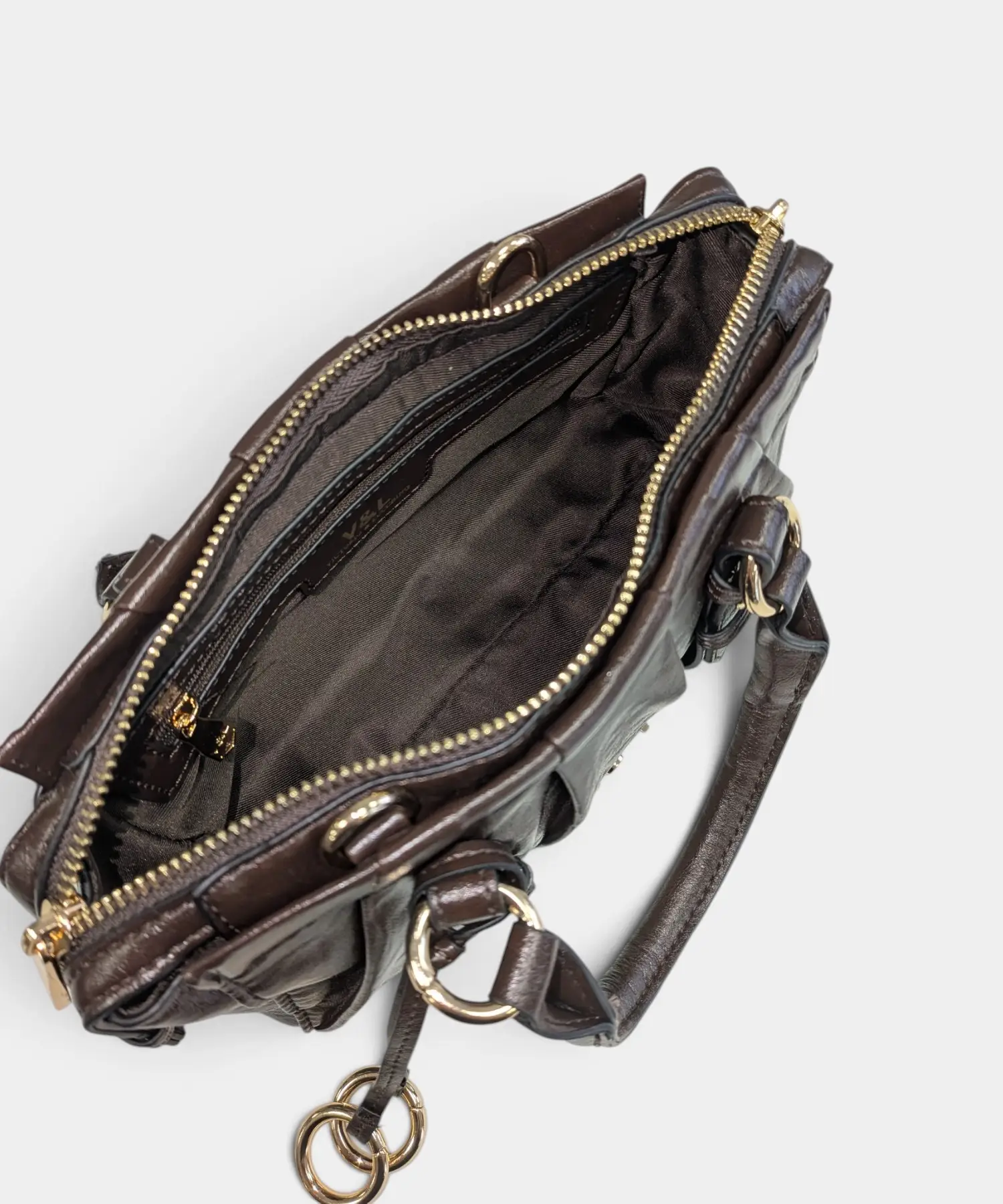 Mini bolso de mano con bandolera Olivo Victorio & Lucchino - Imagen 7