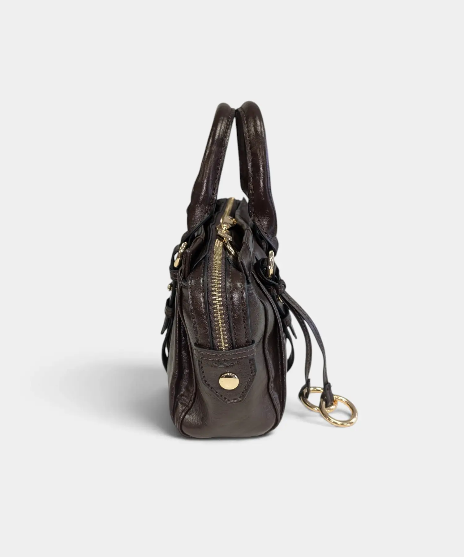 Mini bolso de mano con bandolera Olivo Victorio & Lucchino - Imagen 8
