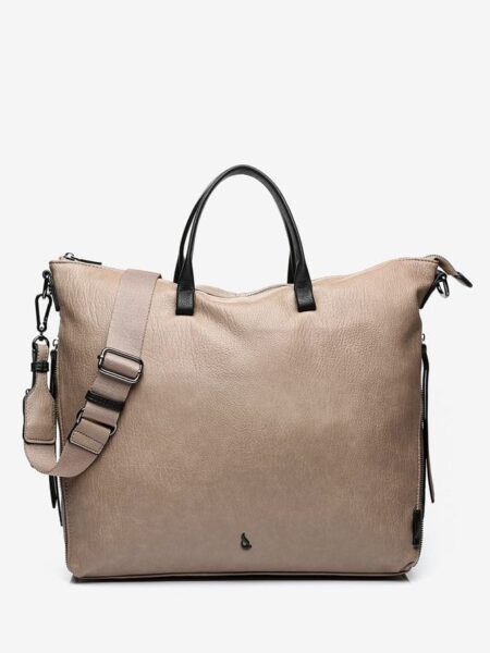 Bandolera grande taupe