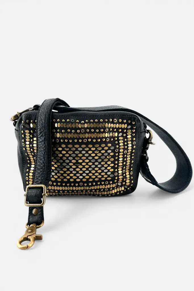 Bandolera de piel negra Lovington BIBA