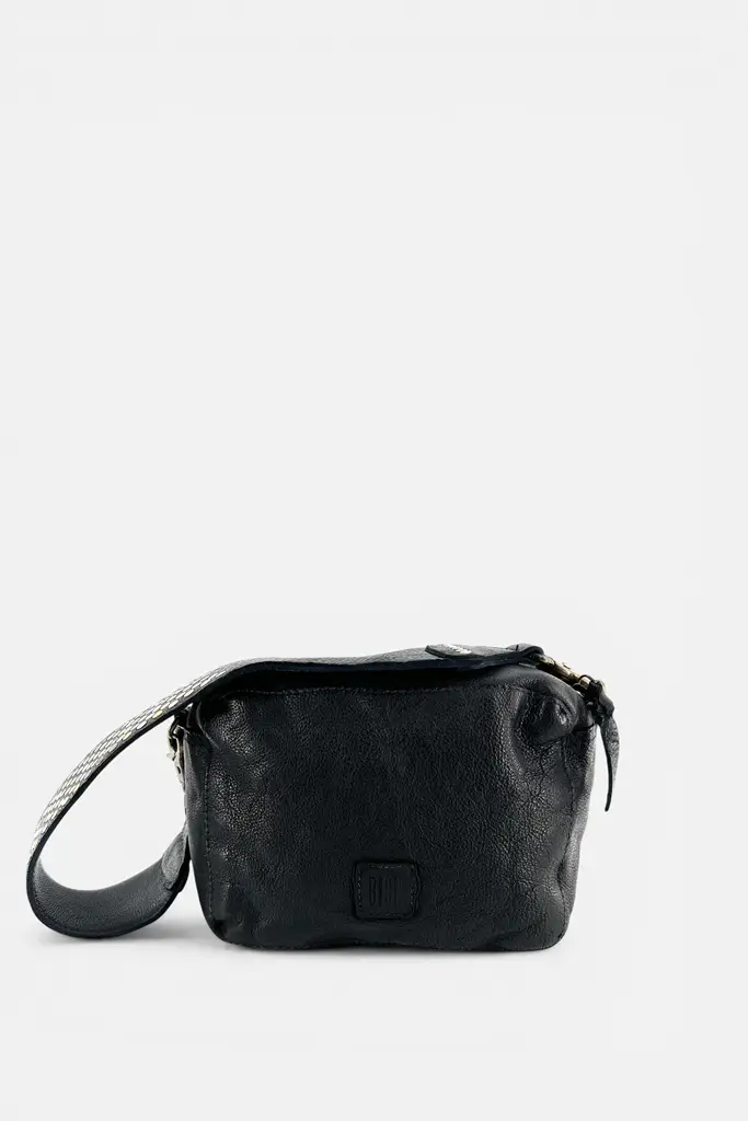 Bandolera de piel negra Lovington BIBA