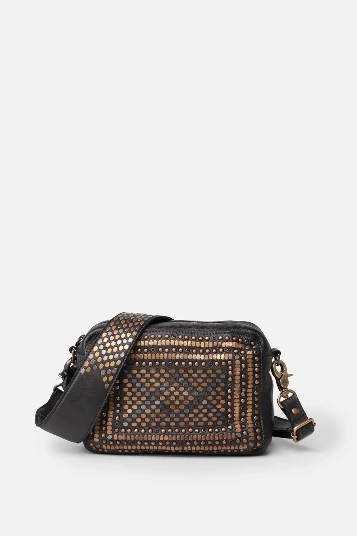 Bandolera de piel negra Lovington BIBA