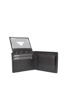 Billetero nappa negro RFID