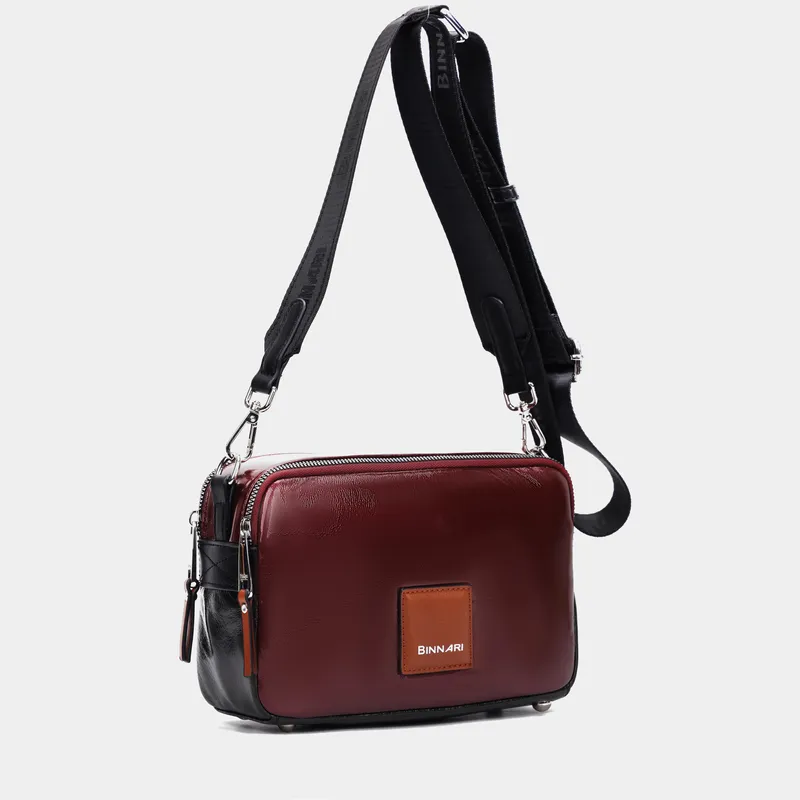 Bandolera con doble compartimento vino